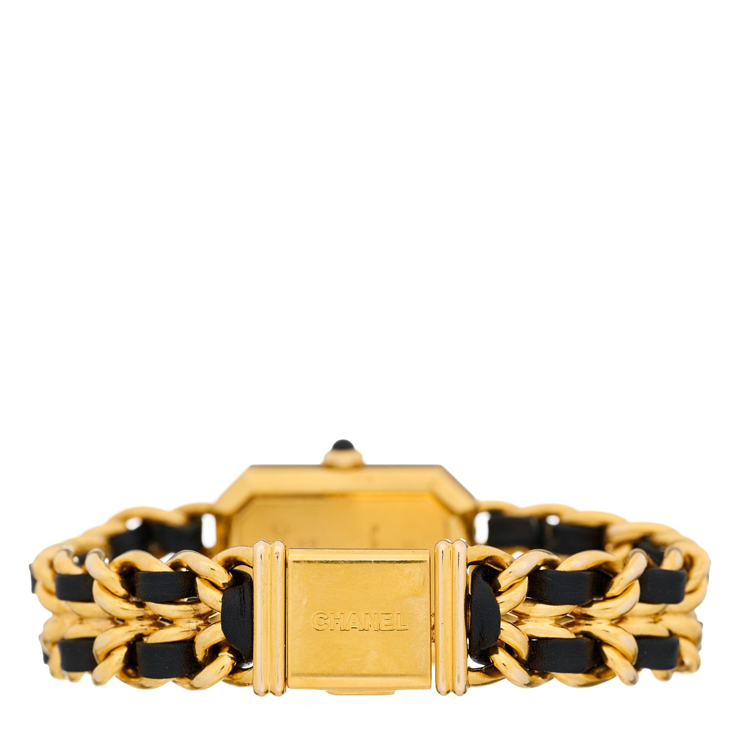Chanel Stainless Steel Lambskin 20mm Chain Premiere Quartz Watch Gold M 3 of 4