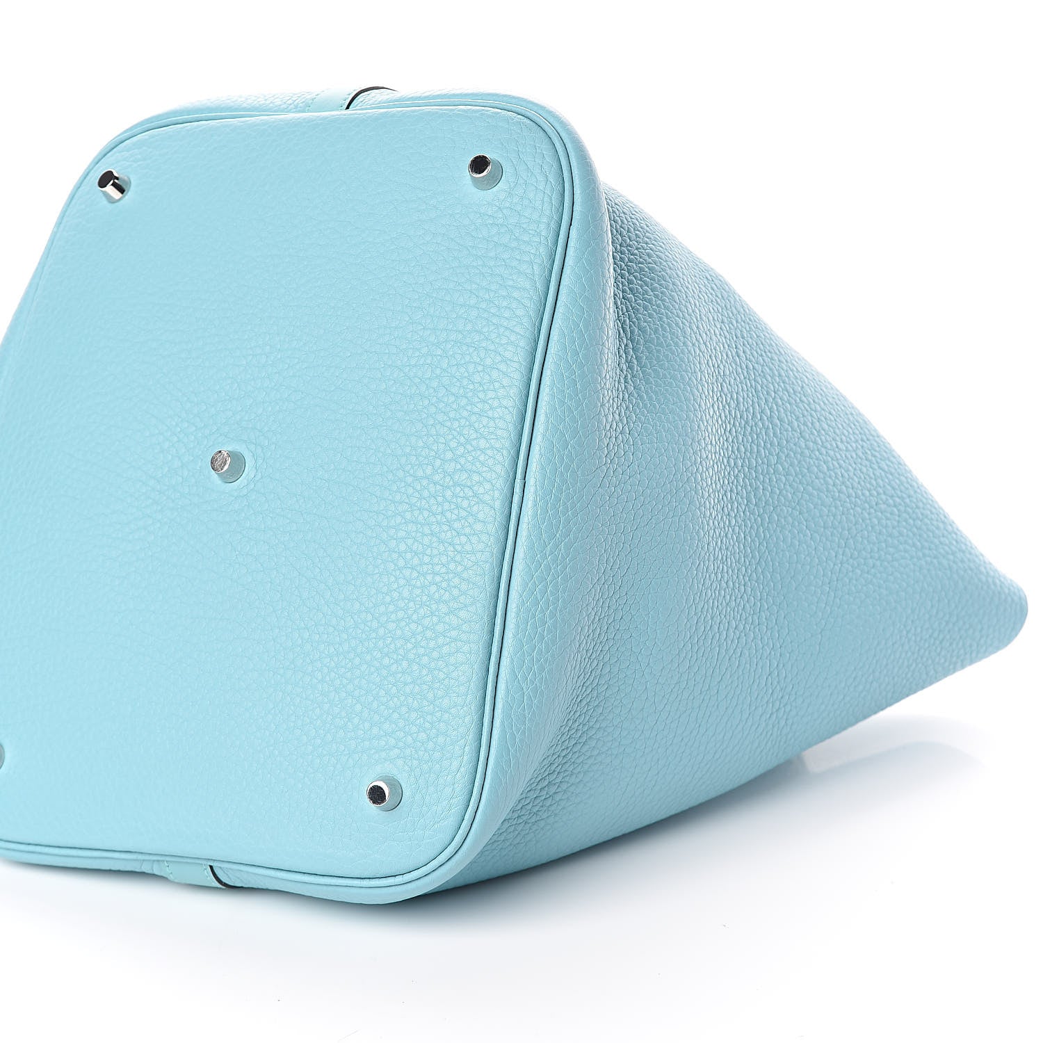 Hermes Taurillon Clemence Picotin 26 GM Bleu Atoll 10 of 11