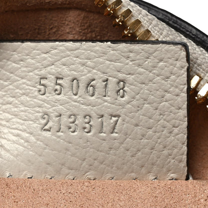 Gucci Textured Calfskin Web Mini Ophidia Round Shoulder Bag Mystic White 7 of 10