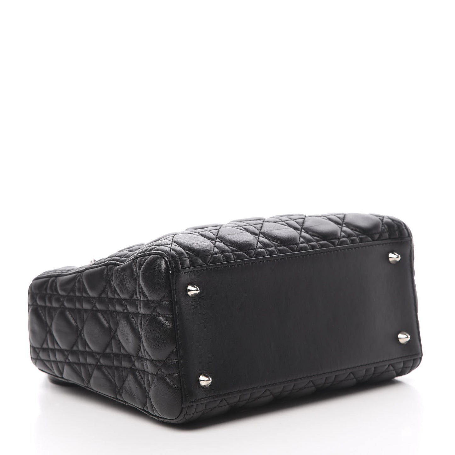 Lambskin Cannage Medium Lady Dior Black