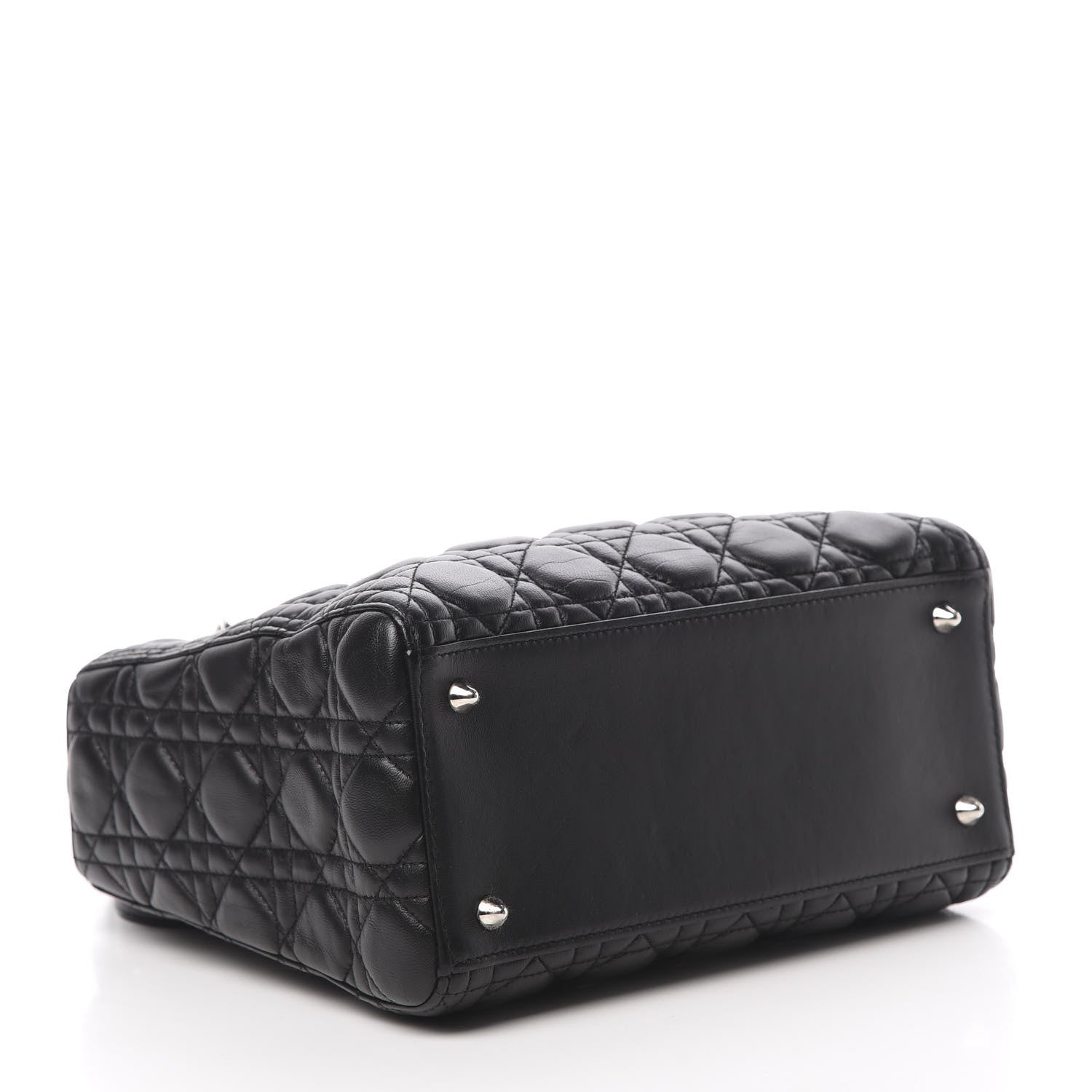 Christian Dior Lambskin Cannage Medium Lady Dior Black 5 of 11
