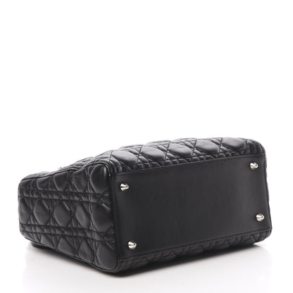 Christian Dior Lambskin Cannage Medium Lady Dior Black 5 of 11