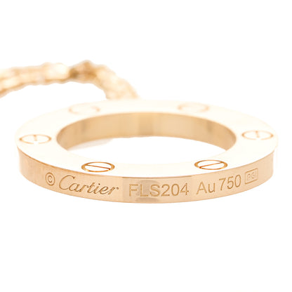 Cartier 18K Pink Gold LOVE Pendant Necklace 6 of 6