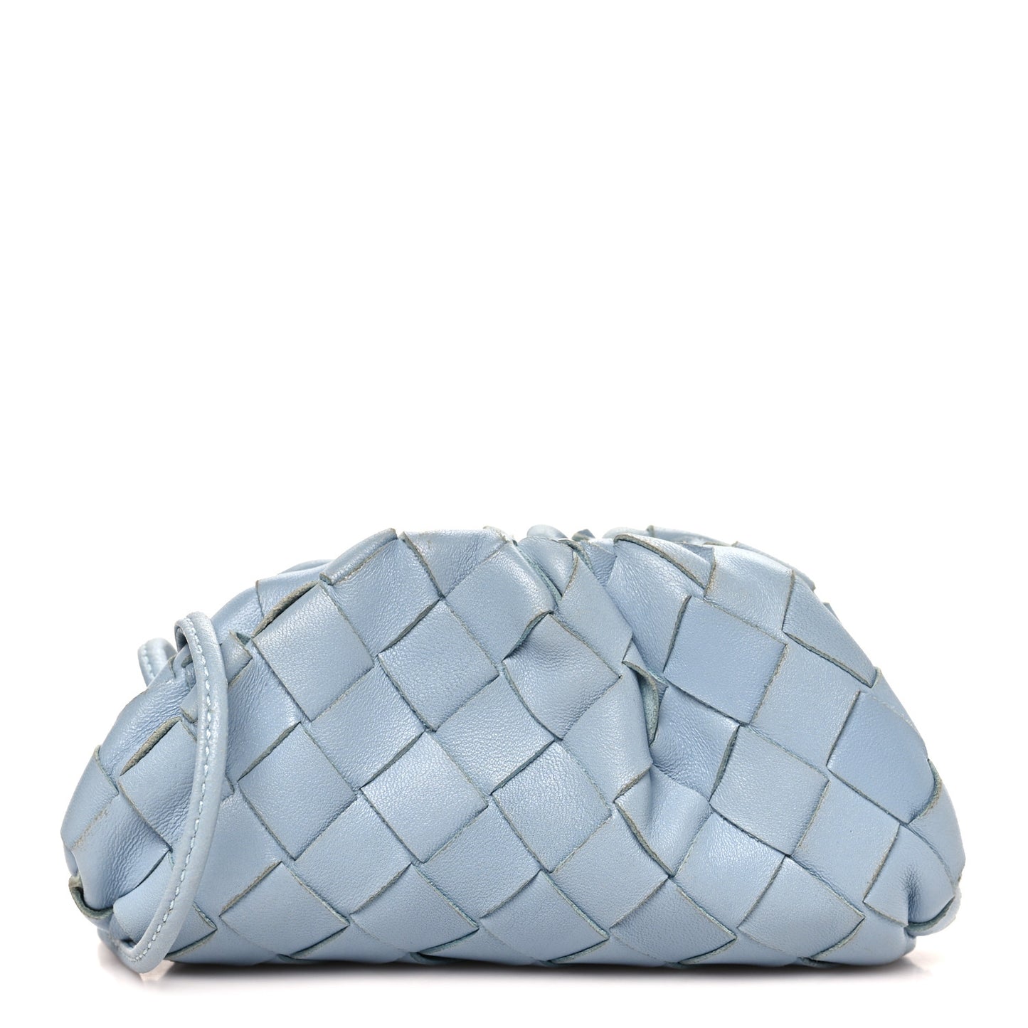 Nappa Intrecciato Coin Purse Ice