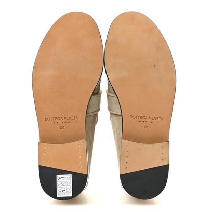 Bottega Veneta Suede Astaire Knot Loafers 38 Ecru 6 of 9