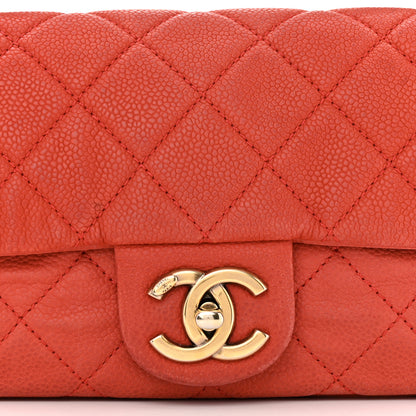 Chanel Iridescent Caviar Quilted Medium Chic Quilt Flap Red 8 of 11