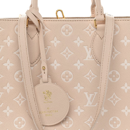 Louis Vuitton Empreinte Monogram Spring In The City Onthego MM Beige Pink Yellow 6 of 9