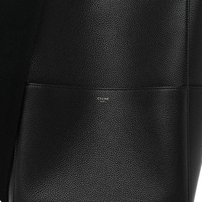 Celine Soft Grained Calfskin Sangle Bucket Bag Black 7 of 9