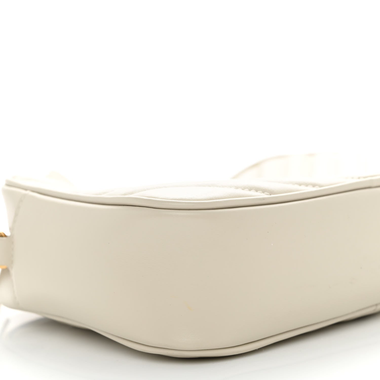 Saint Laurent Calfskin Matelasse Monogram Lou Camera Bag Blanc Vintage 8 of 9