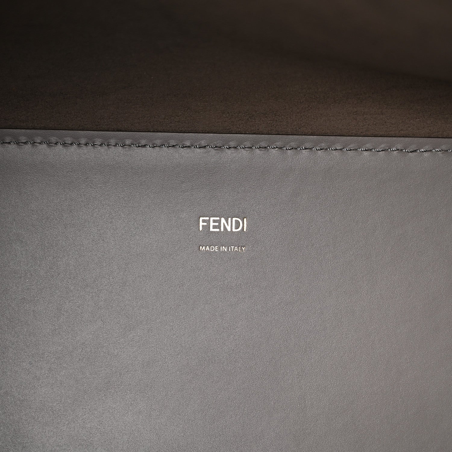 Fendi Vitello King Plexiglass Logo Embossed Medium Fendi Sunshine Shopper Tote Moon 6 of 9