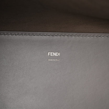 Fendi Vitello King Plexiglass Logo Embossed Medium Fendi Sunshine Shopper Tote Moon 6 of 9
