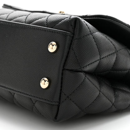 Chanel Caviar Quilted Mini Coco Handle Flap Black 10 of 11