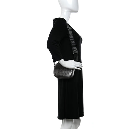 Stella McCartney Metallic Eco Alter Nappa Perforated Logo Convertible Belt Bag Silver 2 of 8