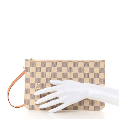 Louis Vuitton Damier Azur Neverfull MM GM Pochette 2 of 7