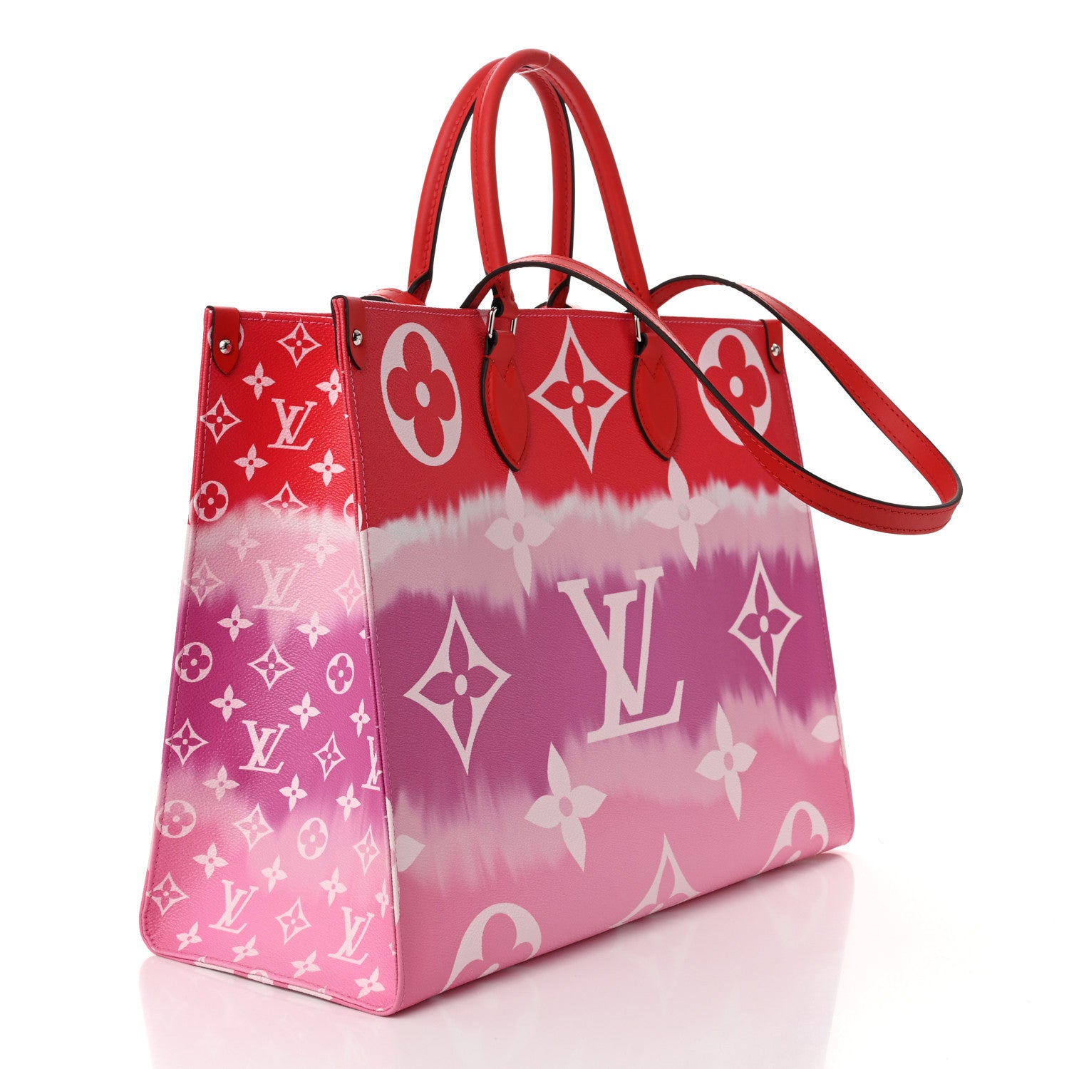 Louis Vuitton Monogram Escale Onthego GM Rouge 3 of 11
