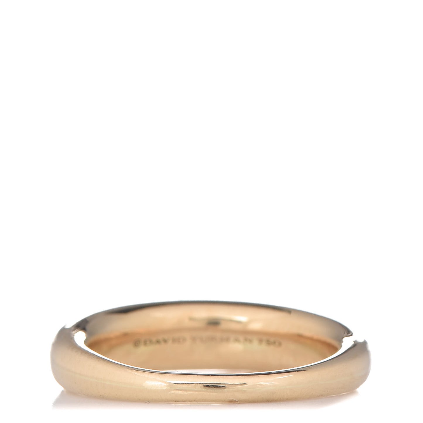 18K Yellow Gold Pure Form Stack Ring 54 7
