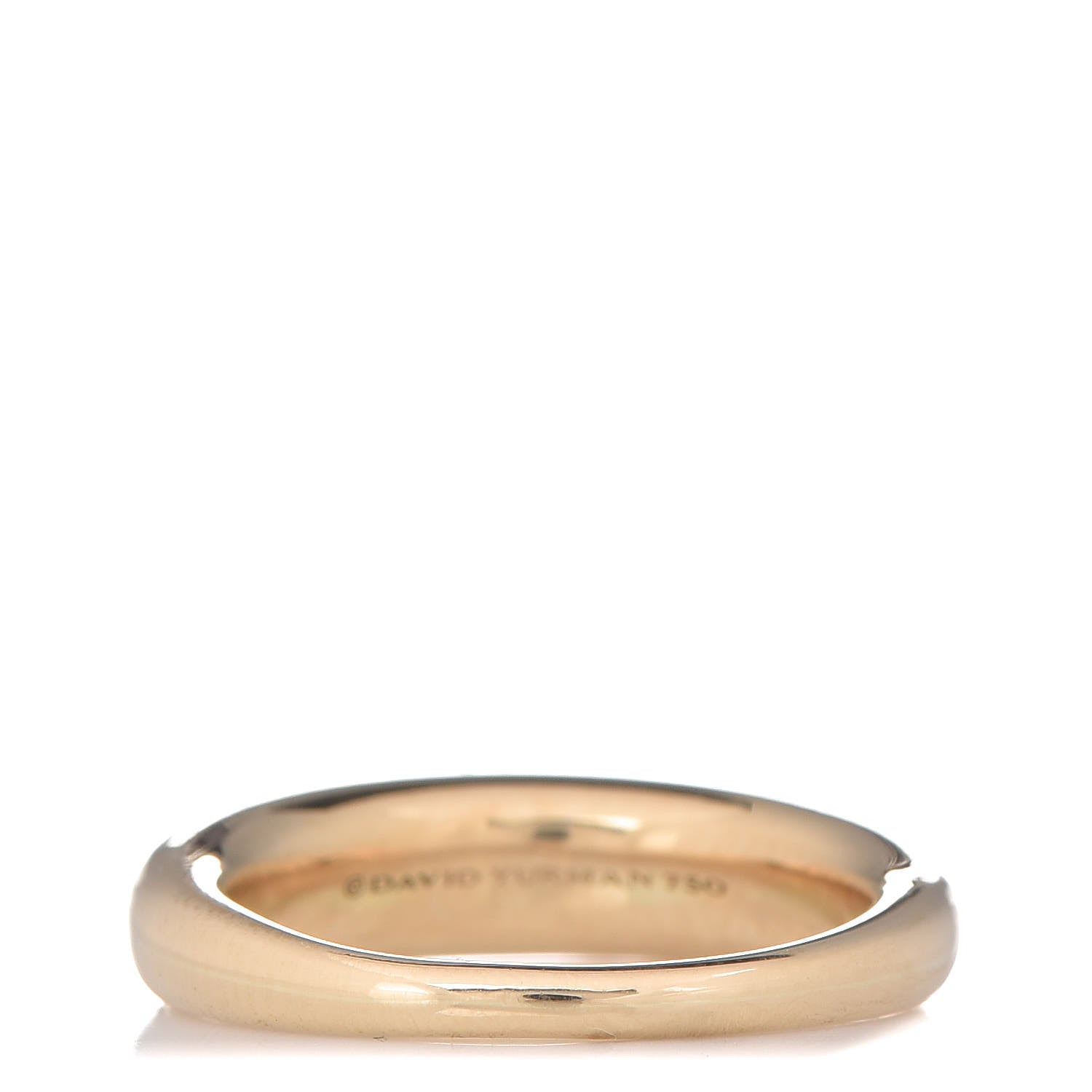 David Yurman 18K Yellow Gold Pure Form Stack Ring 54 7 9 of 13