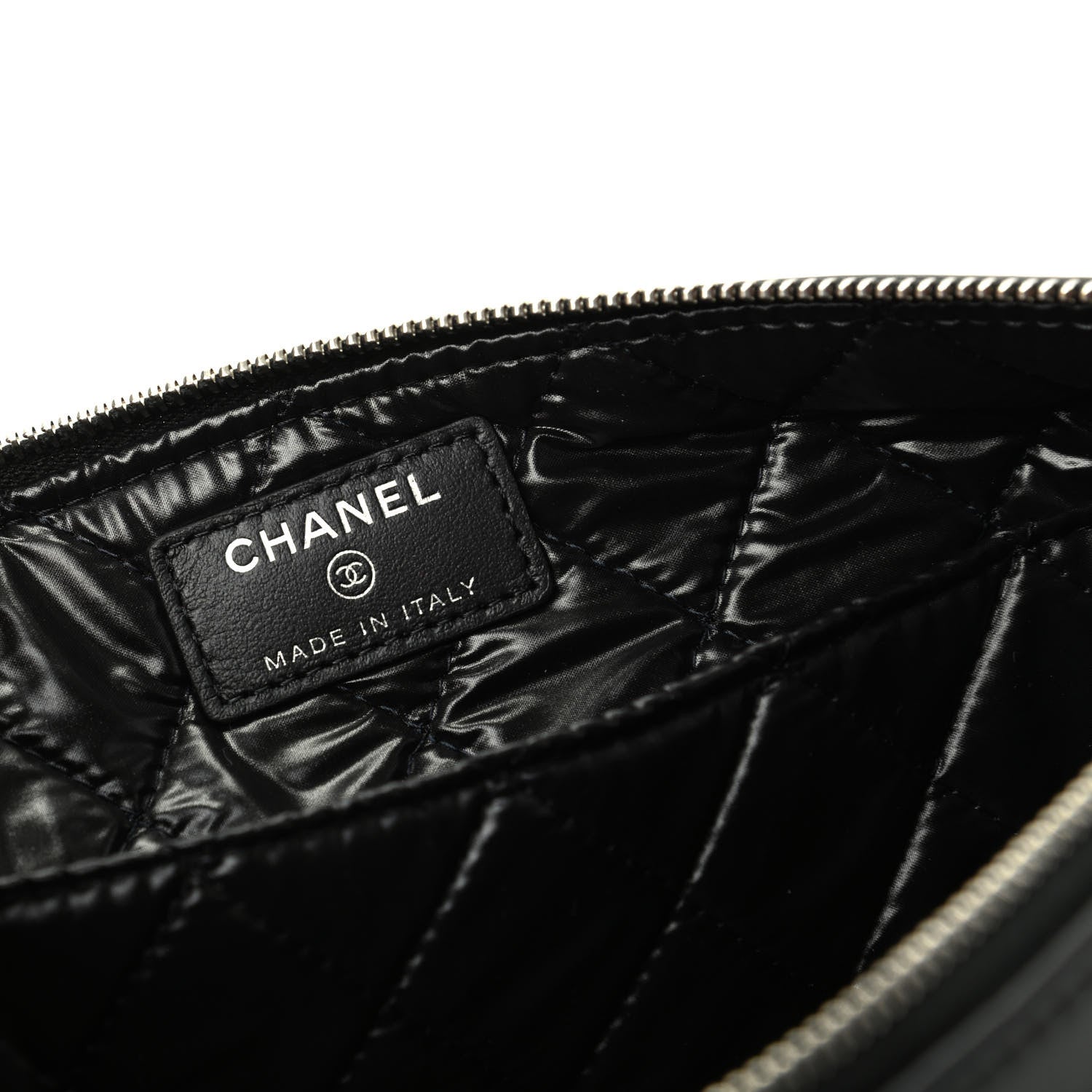 Chanel Metallic Calfskin Keyboard Pouch Black 8 of 10