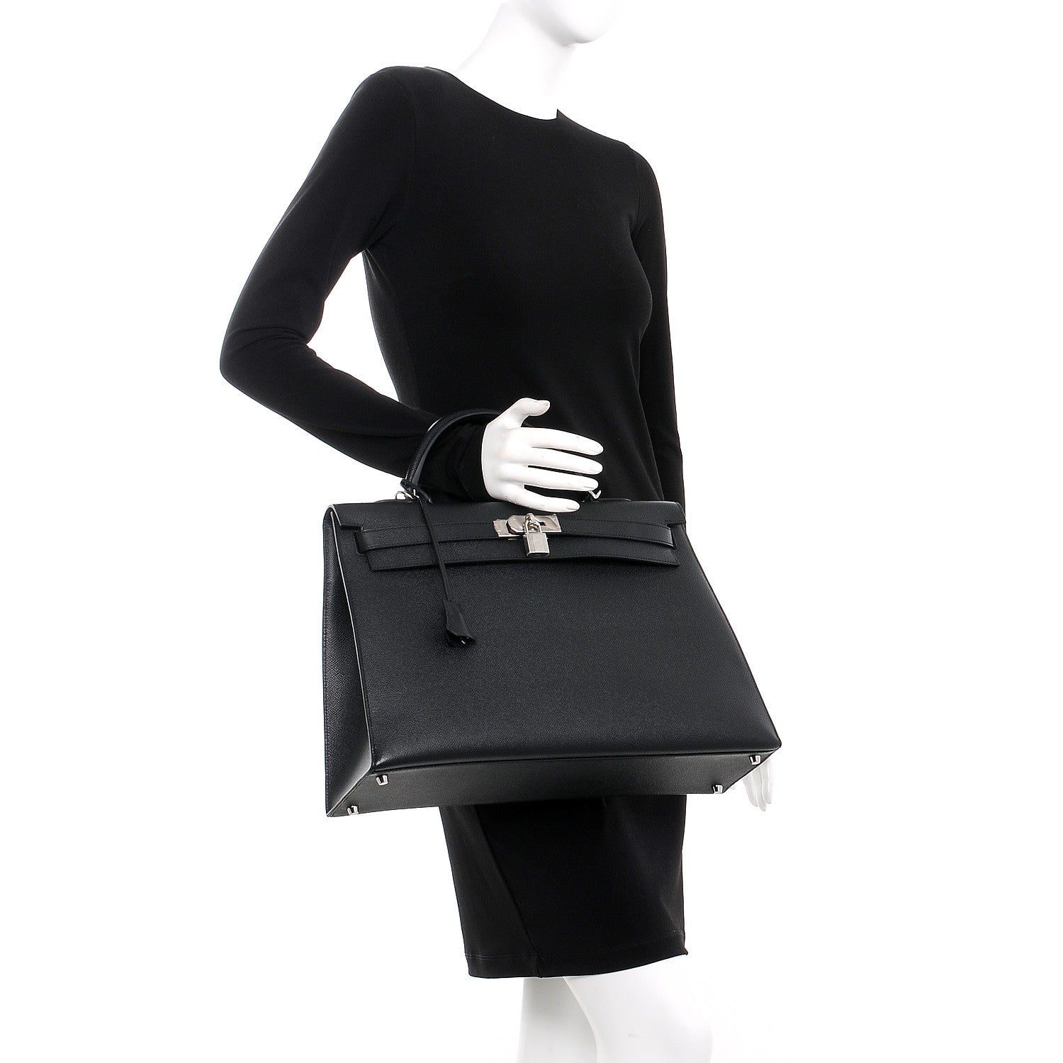 Hermes Epsom Kelly Sellier 40 Black 3 of 39