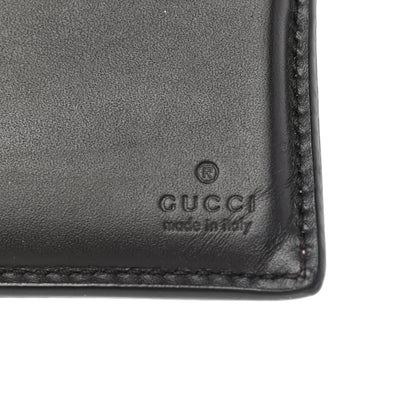 Gucci GG Supreme Monogram Selleria Calfskin Web New Web Bi-Fold Wallet Beige Ebony Cocoa 6 of 8