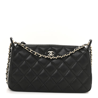 Chanel Caviar Quilted Purse With Chain Black 2 of 21