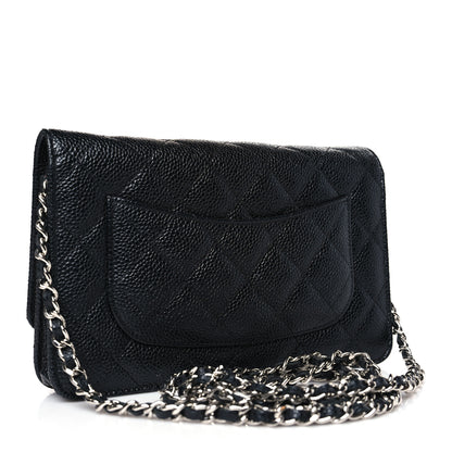 Chanel Caviar Quilted Wallet on Chain WOC Black 4 of 11