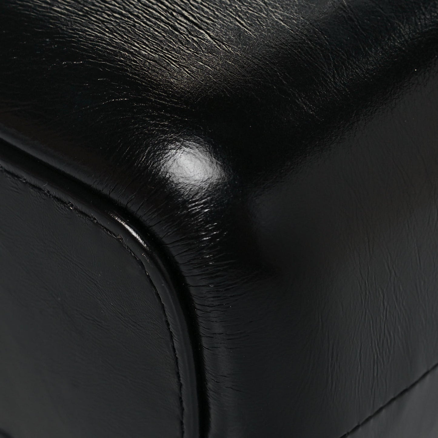 Aged Calfskin Quilted Medium Gabrielle Hobo Black