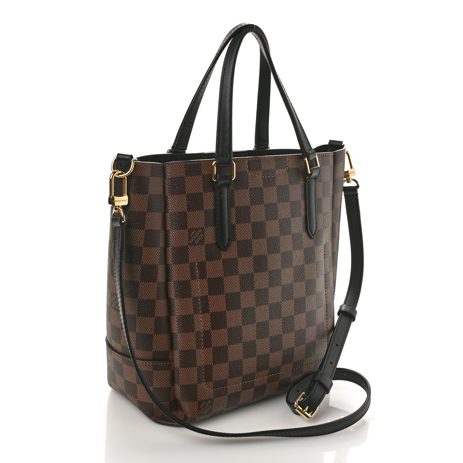 Louis Vuitton Damier Ebene Belmont PM Black 2 of 10