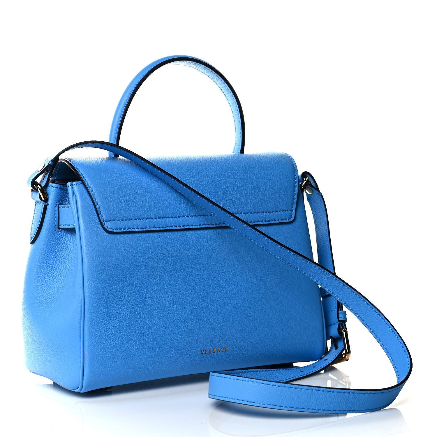 Versace Calfskin Medium La Medusa Bag DV Blue 3 of 14