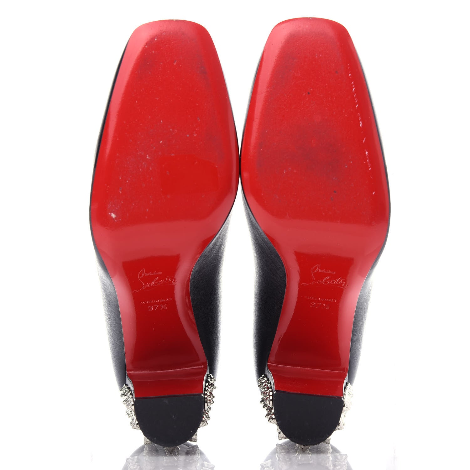 Christian Louboutin Nappa Donna Stud Spikes 85 Pumps 37.5 Black 6 of 9