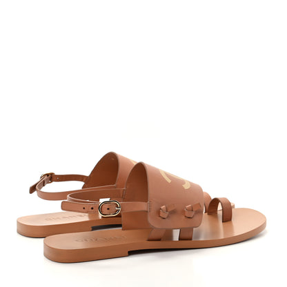 Chanel Goatskin CC Sandals 39 Brown 4 of 11