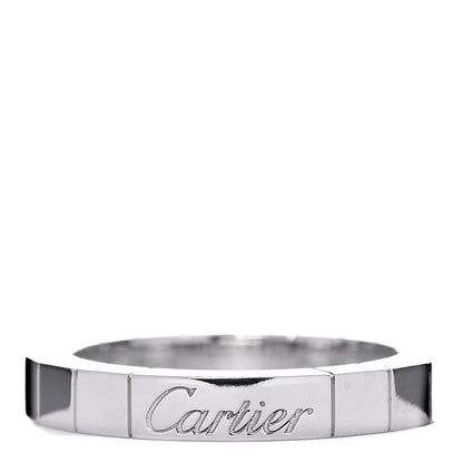 Cartier 18K White Gold Lanieres Ring 48 4.5 1 of 4