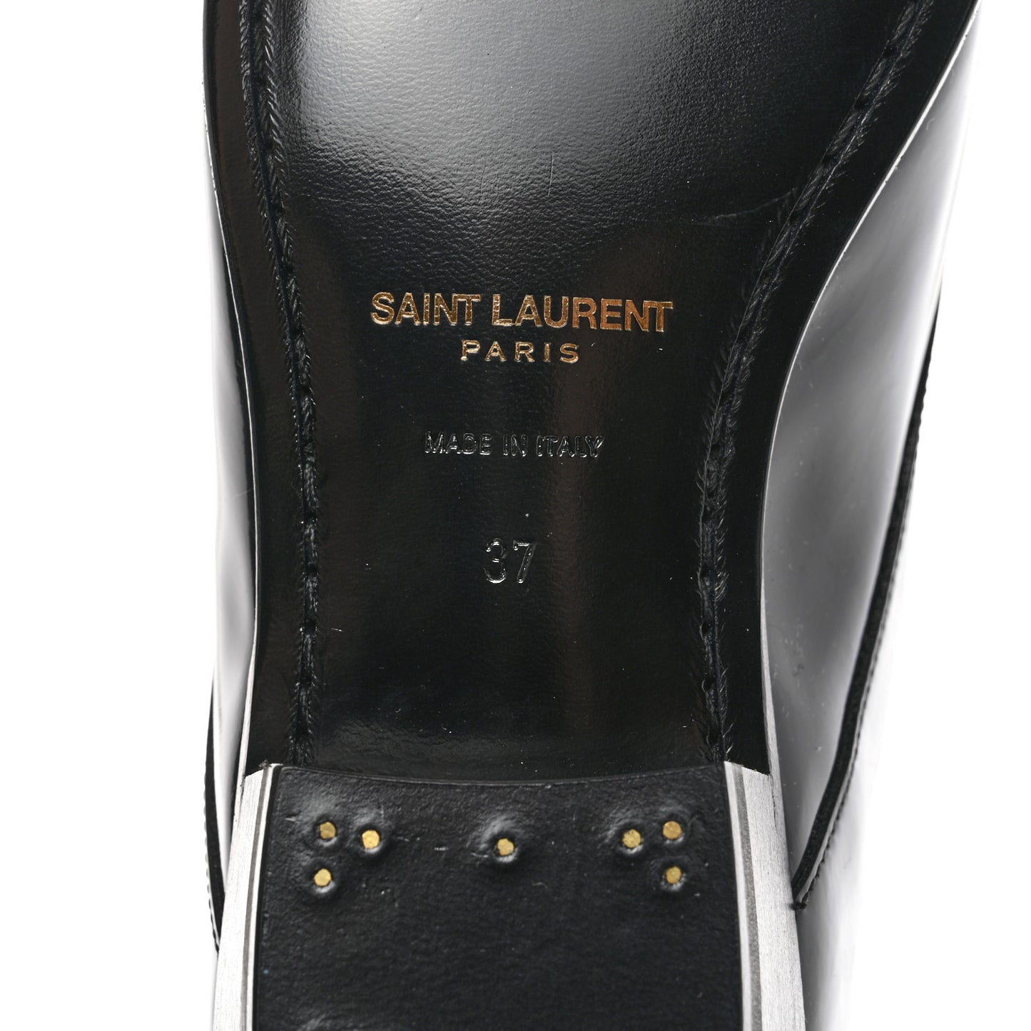 Patent Calfskin Joan Ankle Boots 37 Black