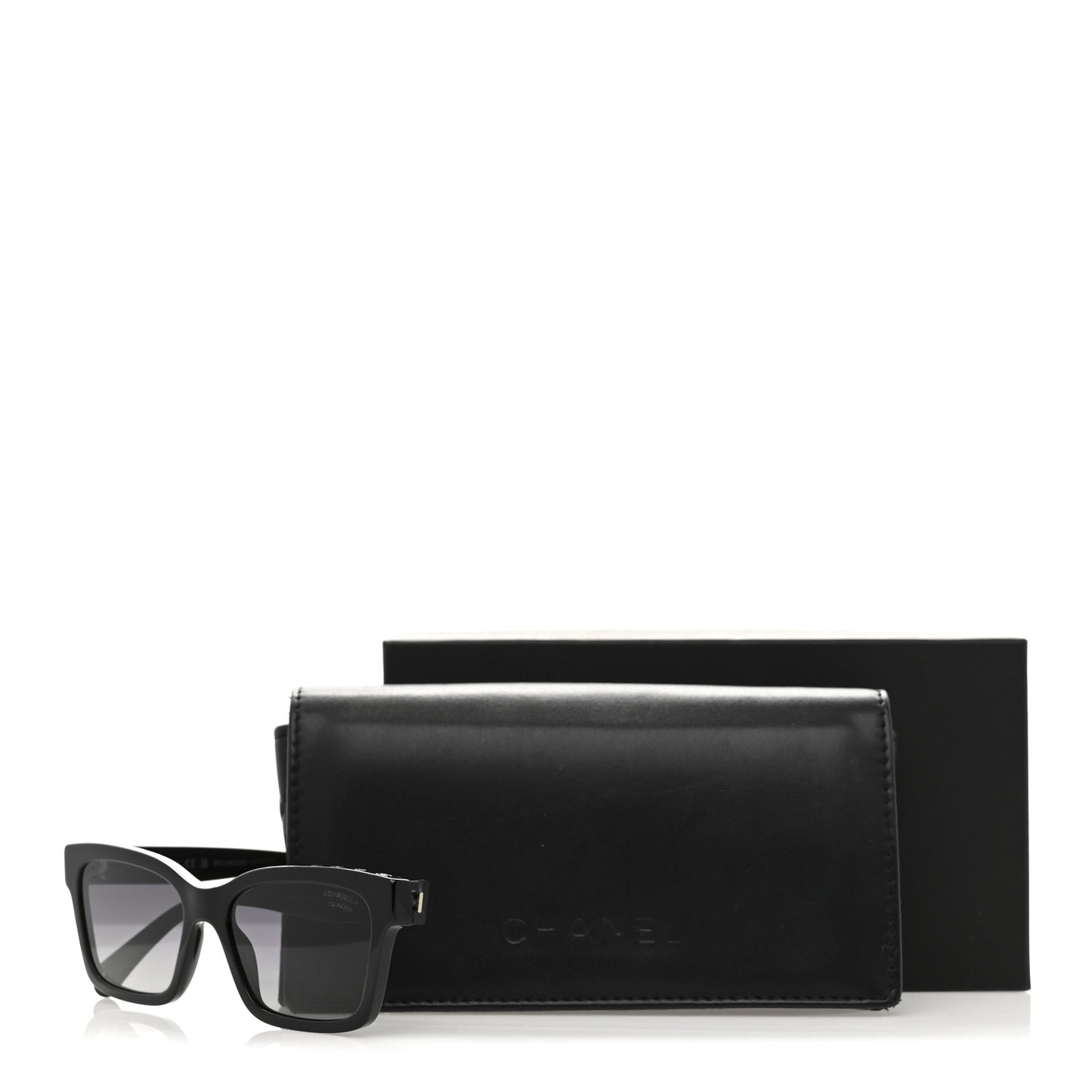 Acetate Polarized Square Sunglasses 5417 Black