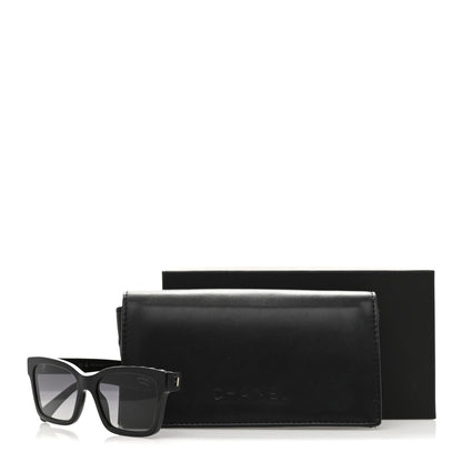 Chanel Acetate Polarized Square Sunglasses 5417 Black 8 of 8