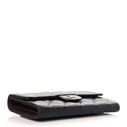 Chanel Caviar Quilted Large Flap Wallet Black 4 of 8