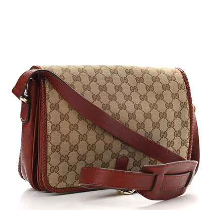 Gucci Monogram Medium Marrakech Flap Messenger Bag Red 3 of 13