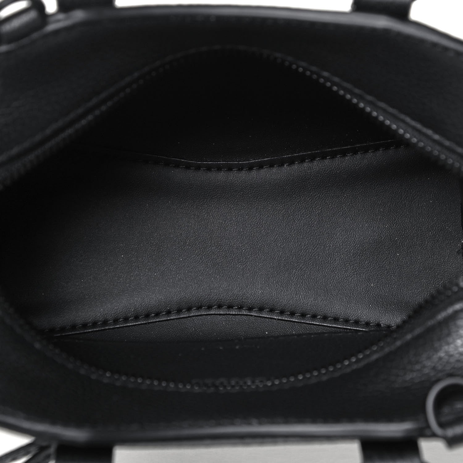 Balenciaga Grained Calfskin Neo Classic Black Hardware Nano City Crossbody Black 4 of 8