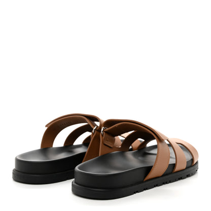 Hermes Calfskin Womens Chypre Sandals 39 Naturel 4 of 10