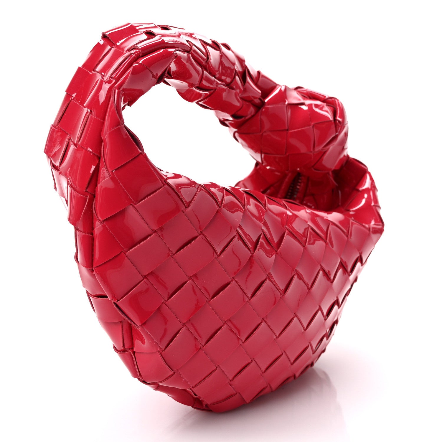 Bottega Veneta Patent Nappa Intrecciato Mini Jodie Candy Stripe 3 of 8