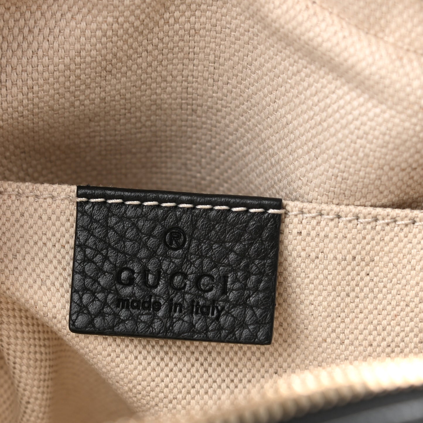 Pebbled Calfskin Small Soho Disco Bag Black