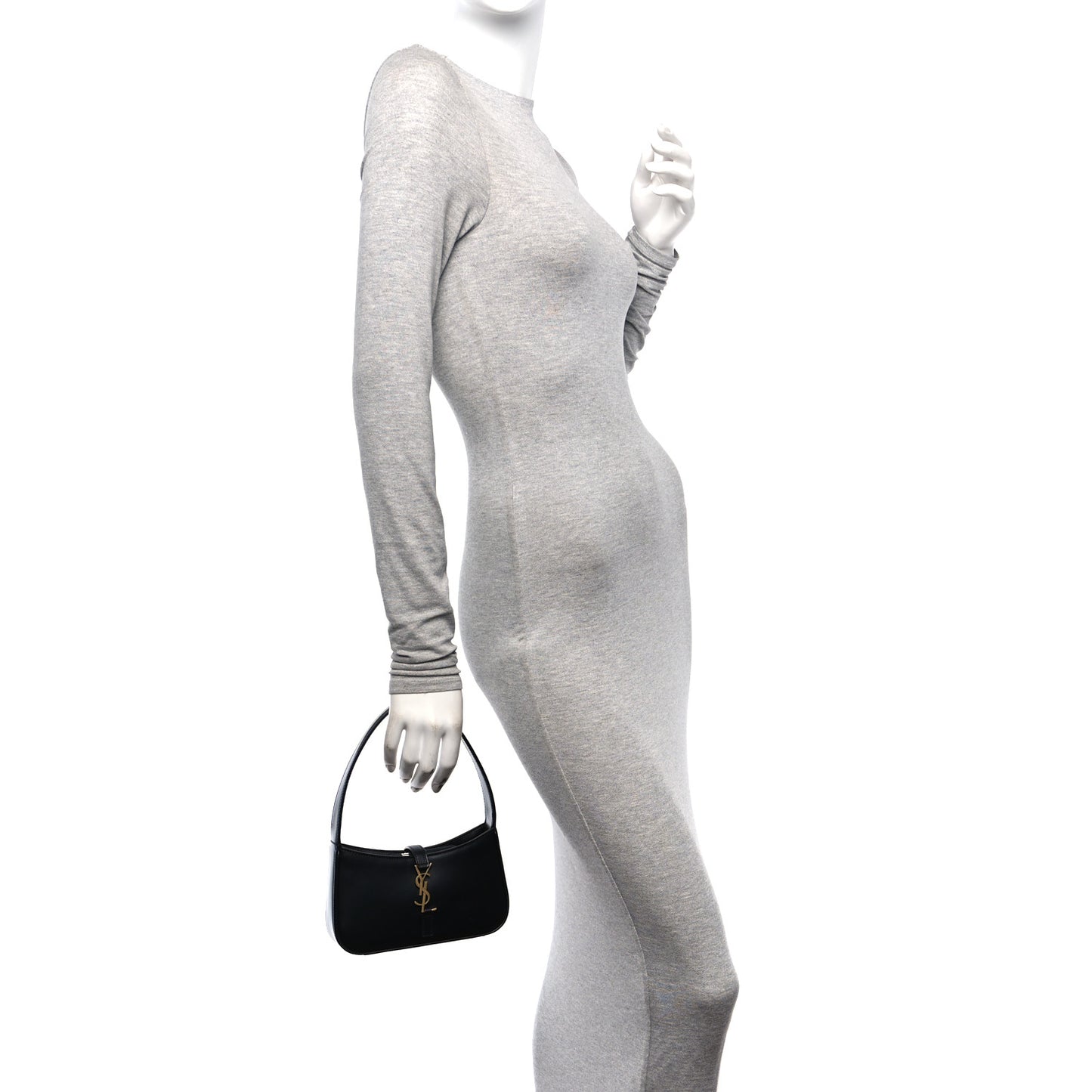 Smooth Calfskin Le 5 A 7 Mini Hobo Black