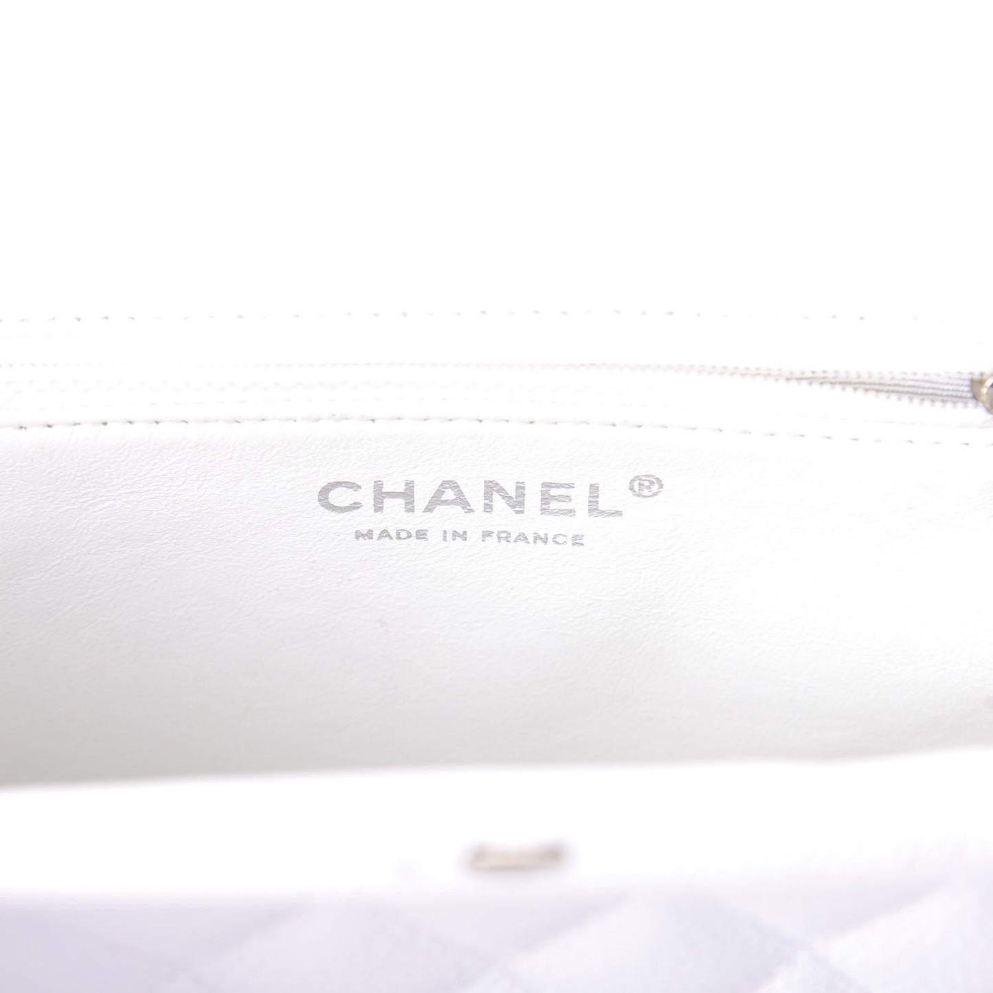 Caviar Quilted Timeless Clutch White