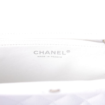 Chanel Caviar Quilted Timeless Clutch White 6 of 7