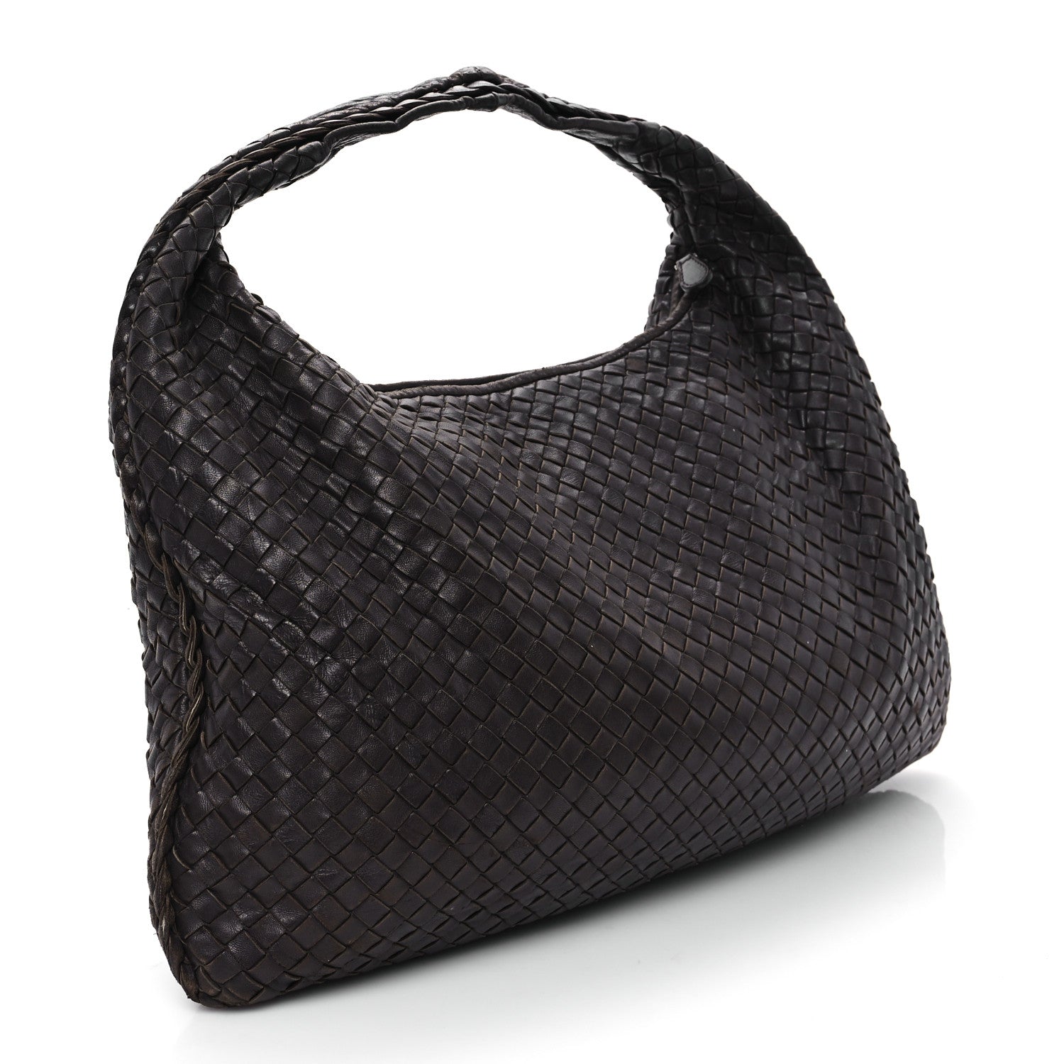 Bottega Veneta Nappa Intrecciato Large Veneta Hobo Ebano 3 of 14