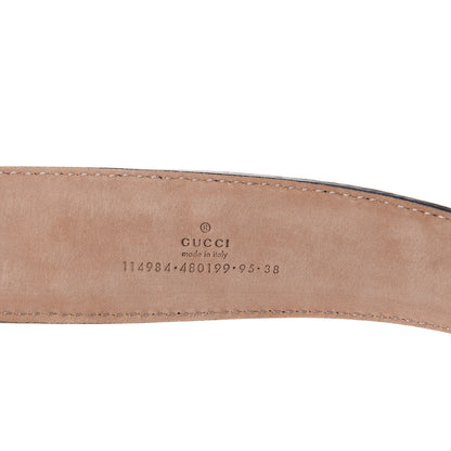 Gucci Guccissima Interlocking G Belt 95 38 Black 5 of 8