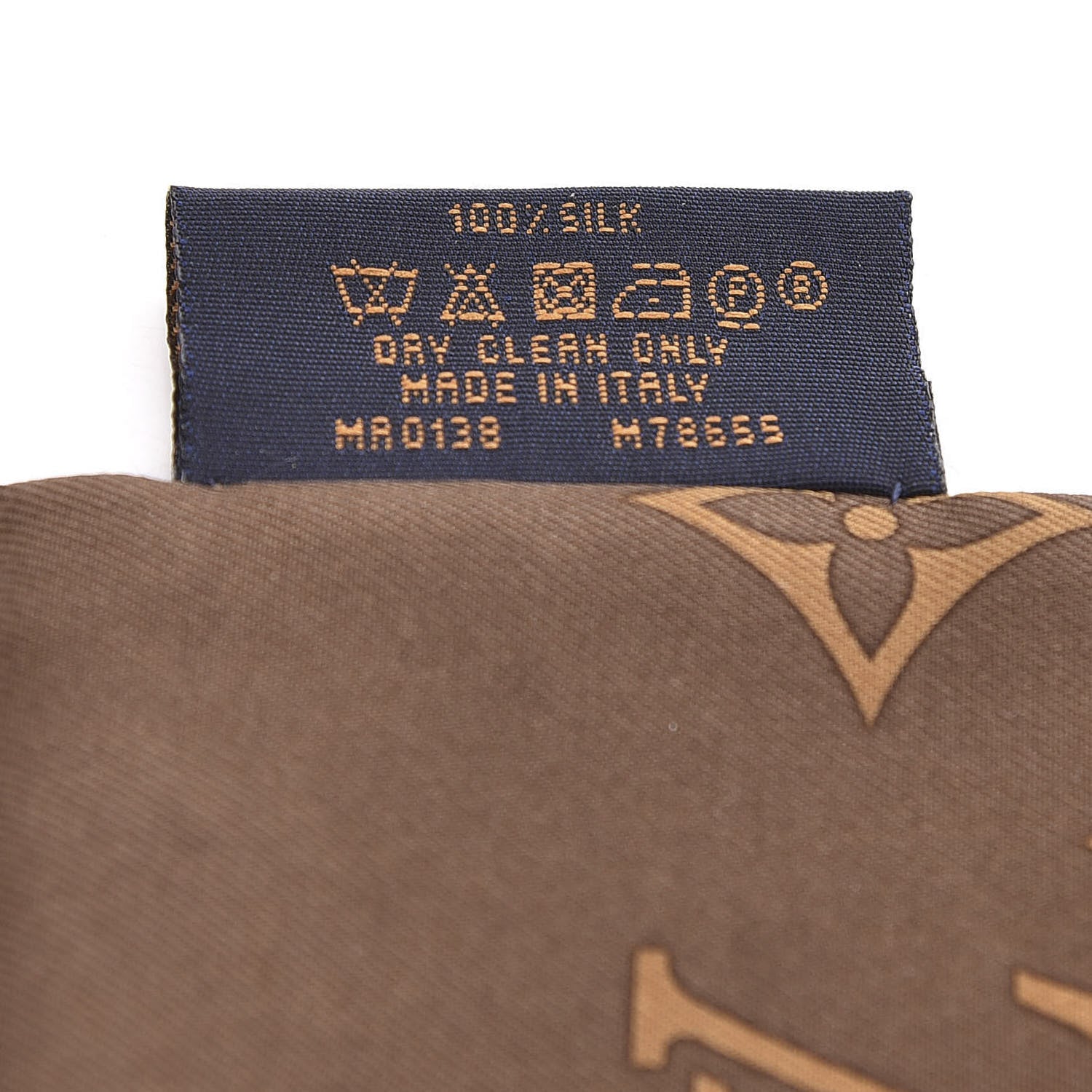 Louis Vuitton Silk Monogram Confidential Bandeau Brown 3 of 4
