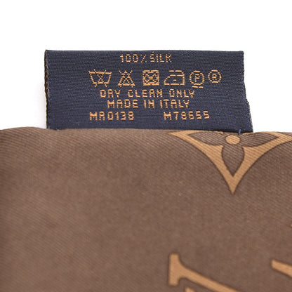 Louis Vuitton Silk Monogram Confidential Bandeau Brown 3 of 4