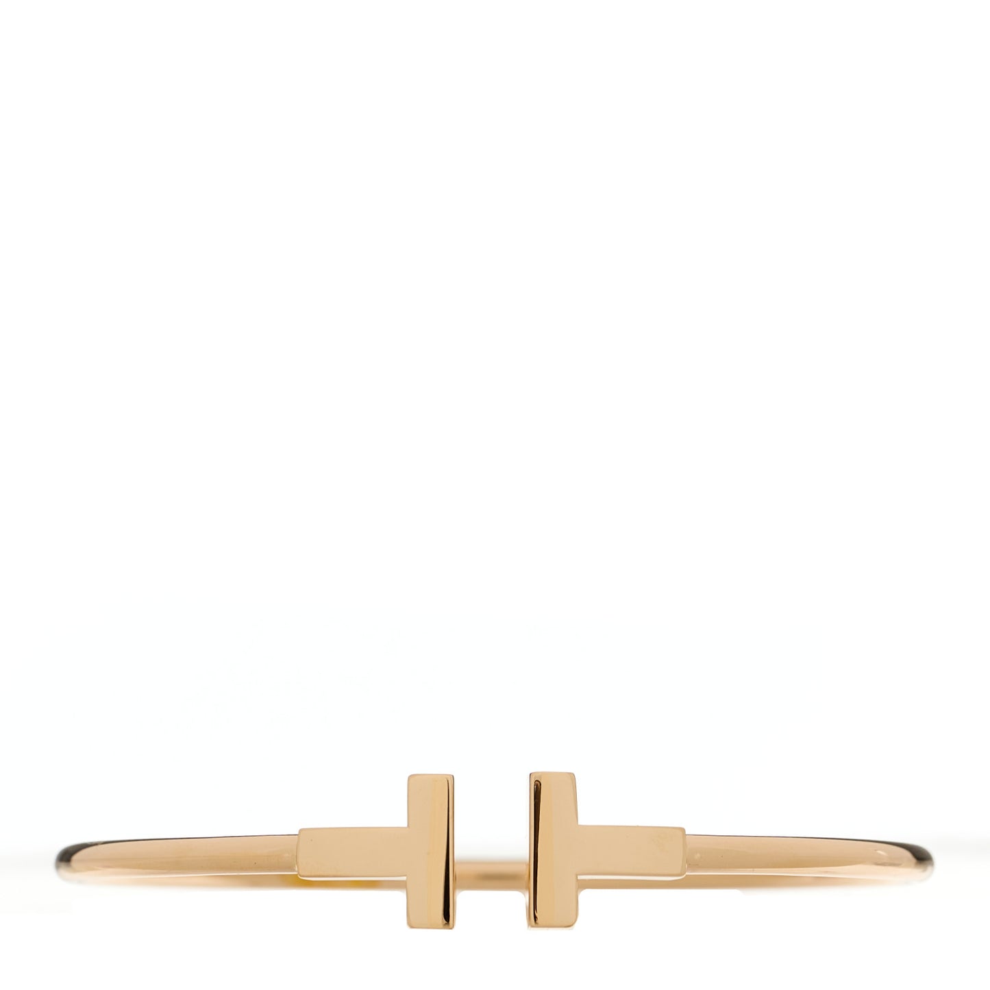 18K Rose Gold T Wire Bracelet