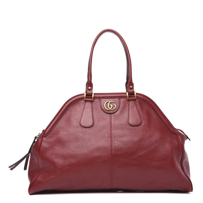Gucci Calfskin Large Re(Belle) Top Handle Bag Red 1 of 11